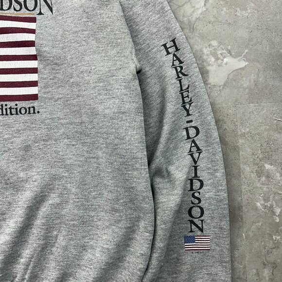 90s Vintage Harley Davidson Sweatshirt Mens Large American Tradition Crewneck - Picture 5 of 12